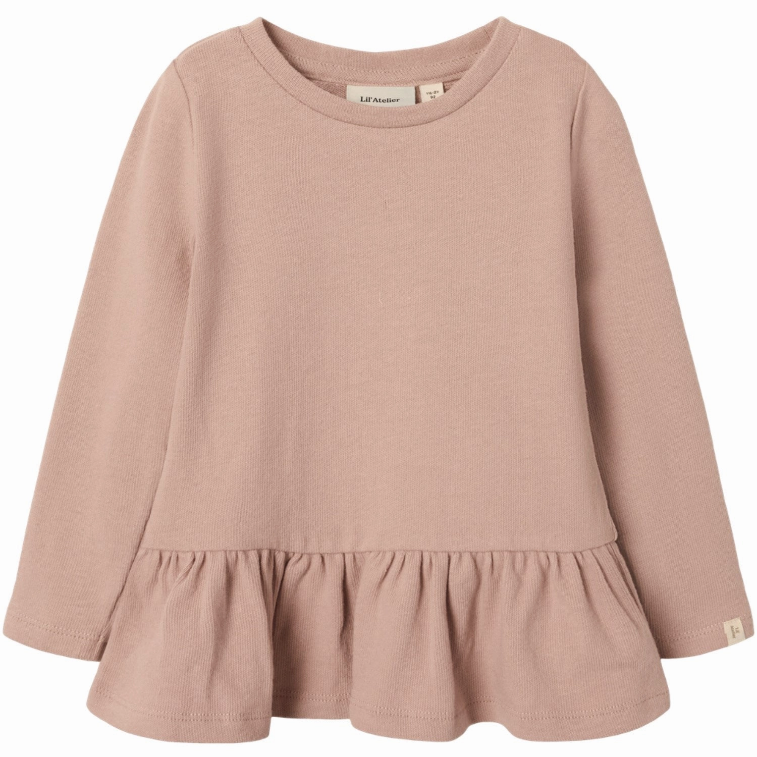Eco friendly materials Lil'Atelier Misty Rose Nmfluna Ls Slim Top Lil