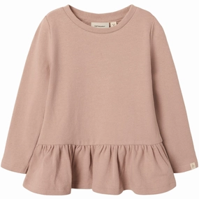 Lil'Atelier Misty Rose Nmfluna Ls Slim Top Lil Eye-Catching Pattern