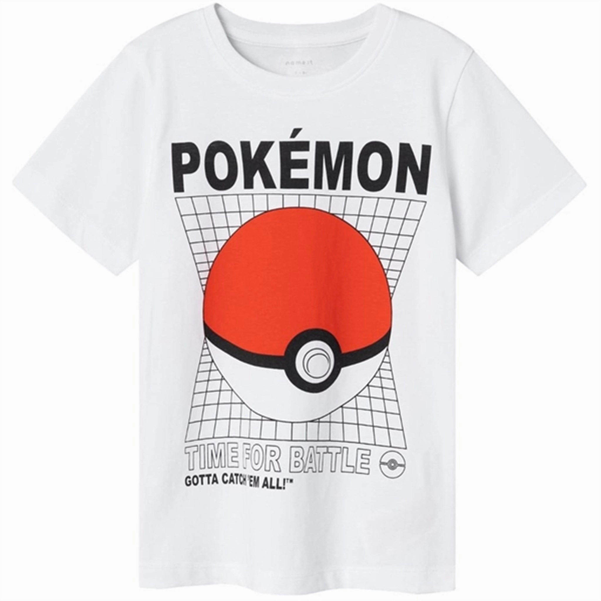 Name it Bright White Maniander Pokemon T-Shirt Noos Edgy