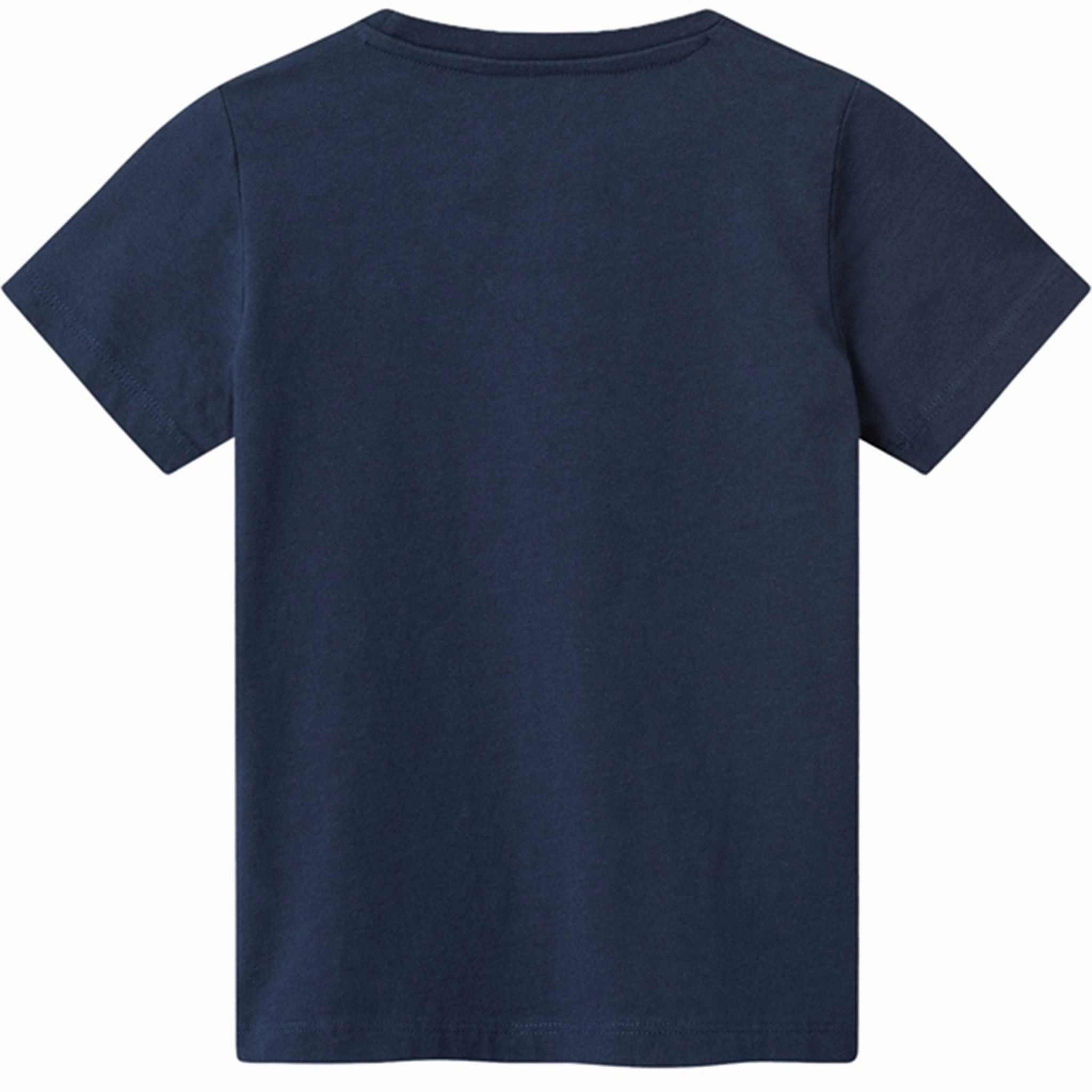 Wood Wood Navy Ola Spell Out Logo T-shirt Non Iron Finish