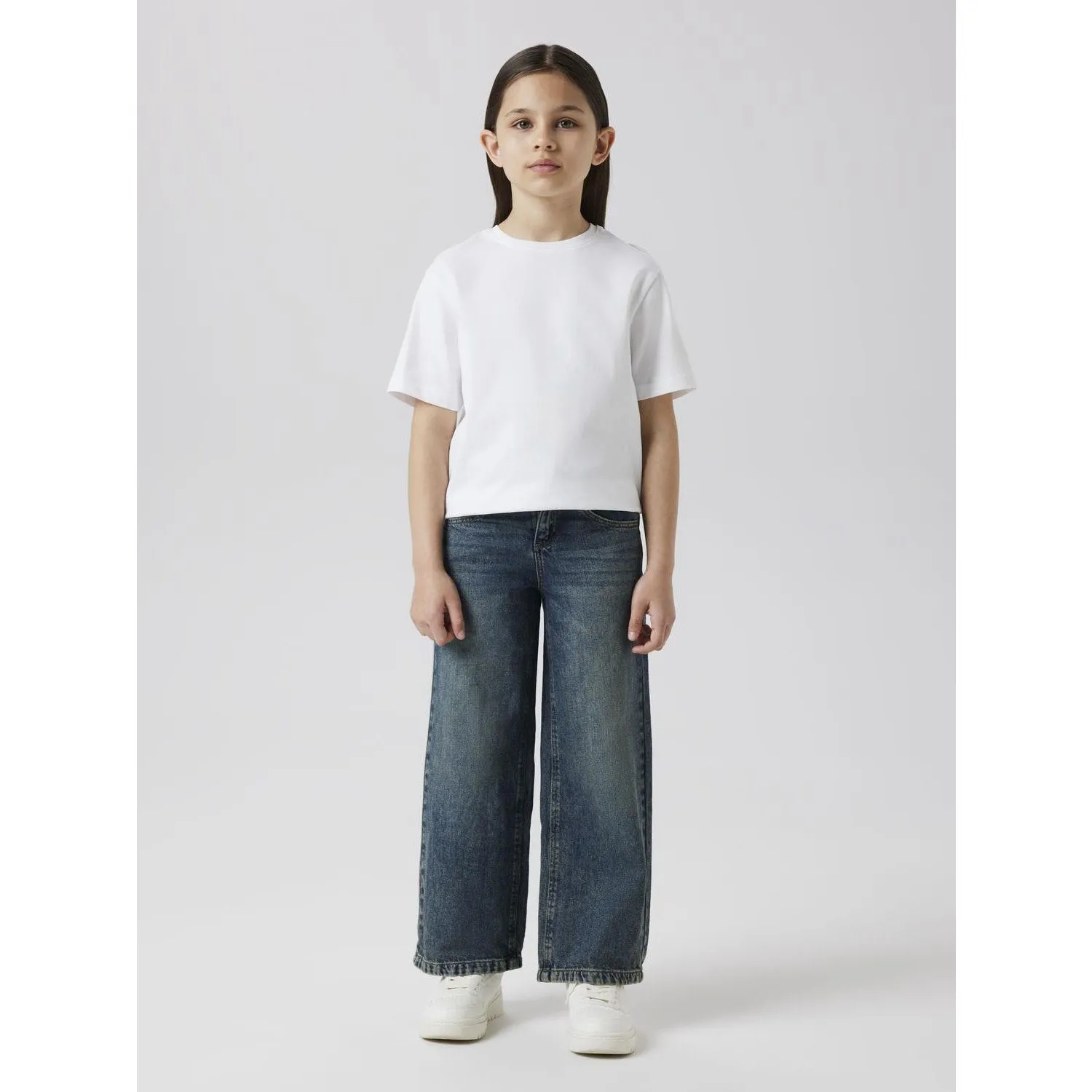 Name It Vintage Dark Blue Denim Nkfrose Wide Jeans 5529-Be Noos Street Fashion Trend Setter Holiday Vibes fade resistant color