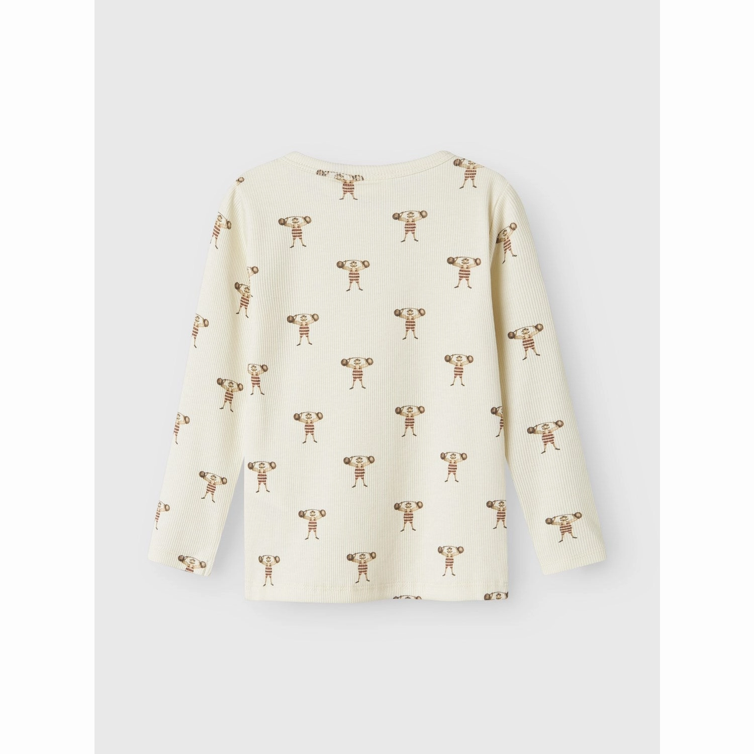 Lil'Atelier Turtledove Strong Man Nmmlavo Enk Ls Slim Top Lil Contemporary Look