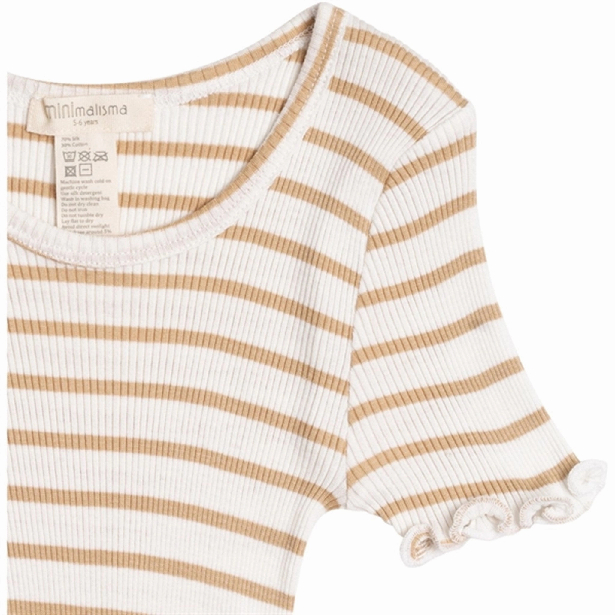 UV Protection Pure Cotton Minimalisma Blomst Blouse Honey Stripes