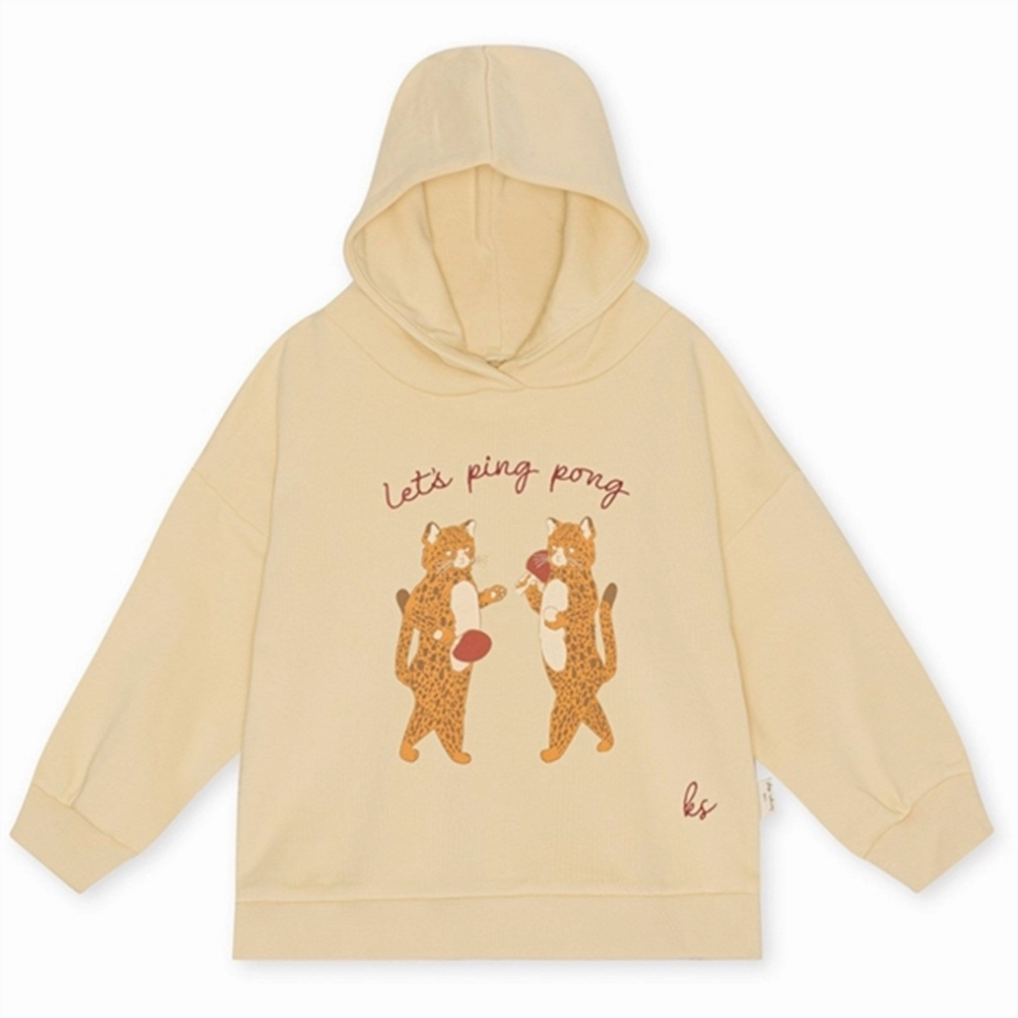 Drawstring Hood Beaver like Konges Sl?jd Lou Hoodie Sea Mist
