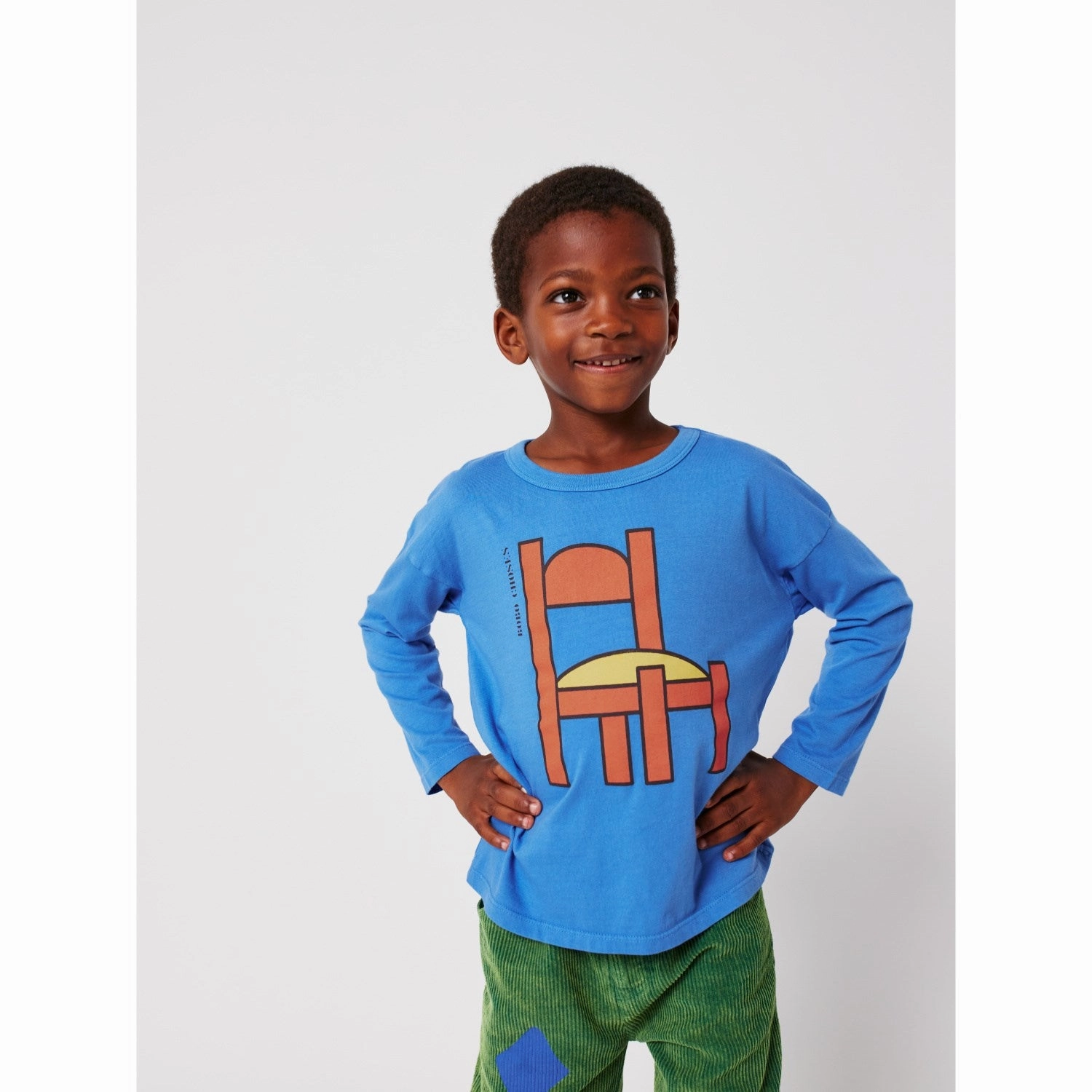 Sporty Look Bobo Choses Blue Chair T-Shirt