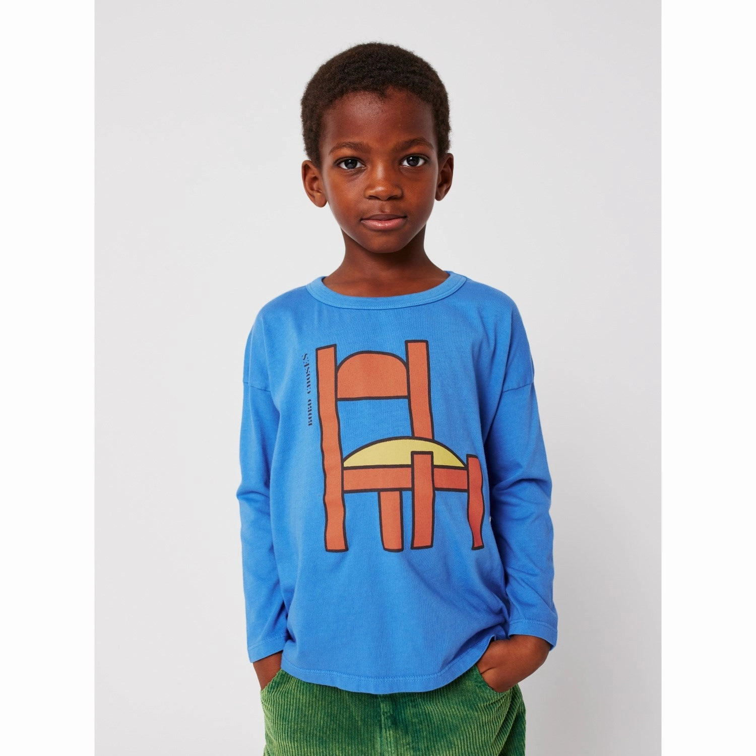 Sustainable Dye Process Eco Friendly Dye Bobo Choses Blue Chair T-Shirt