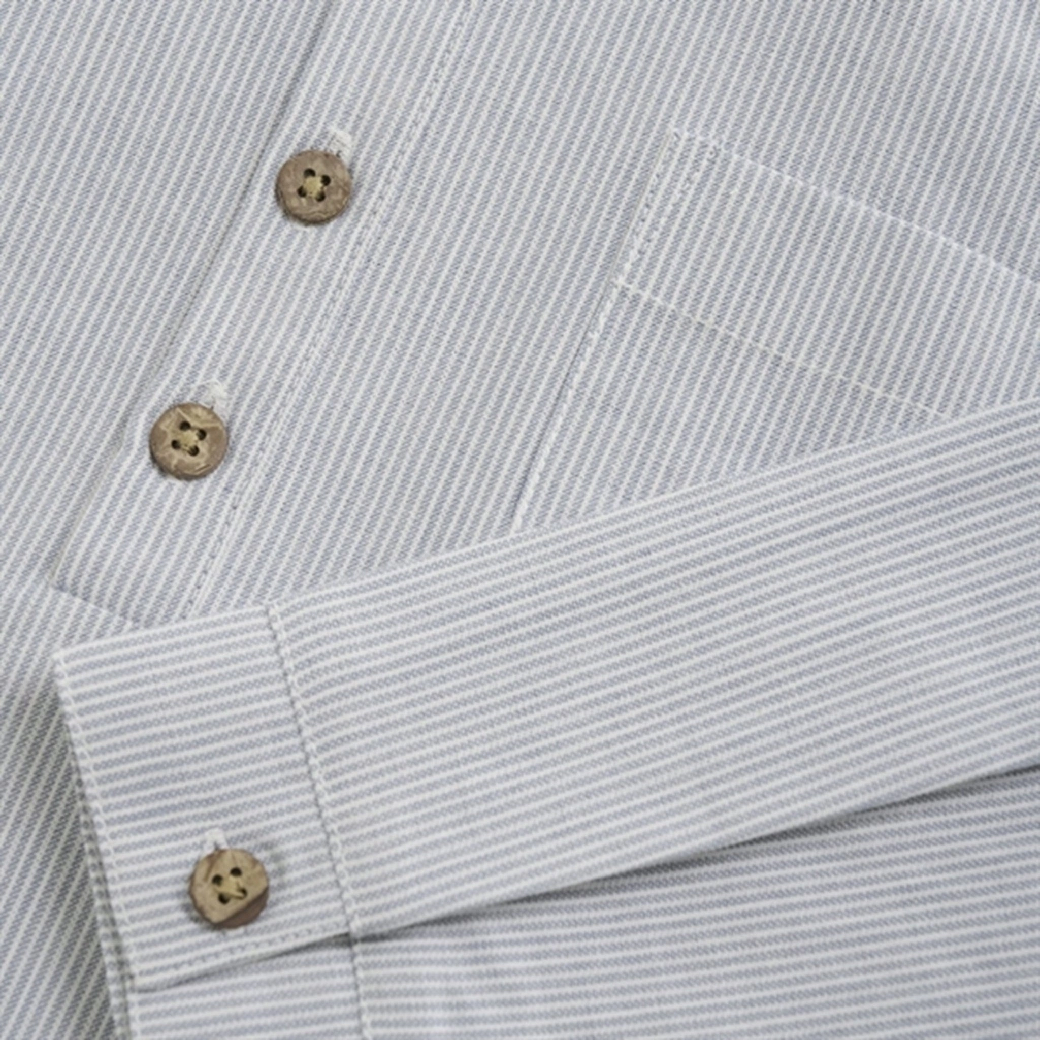 Neutral Shade Huttelihut Woven Stripe Citadel Shirt