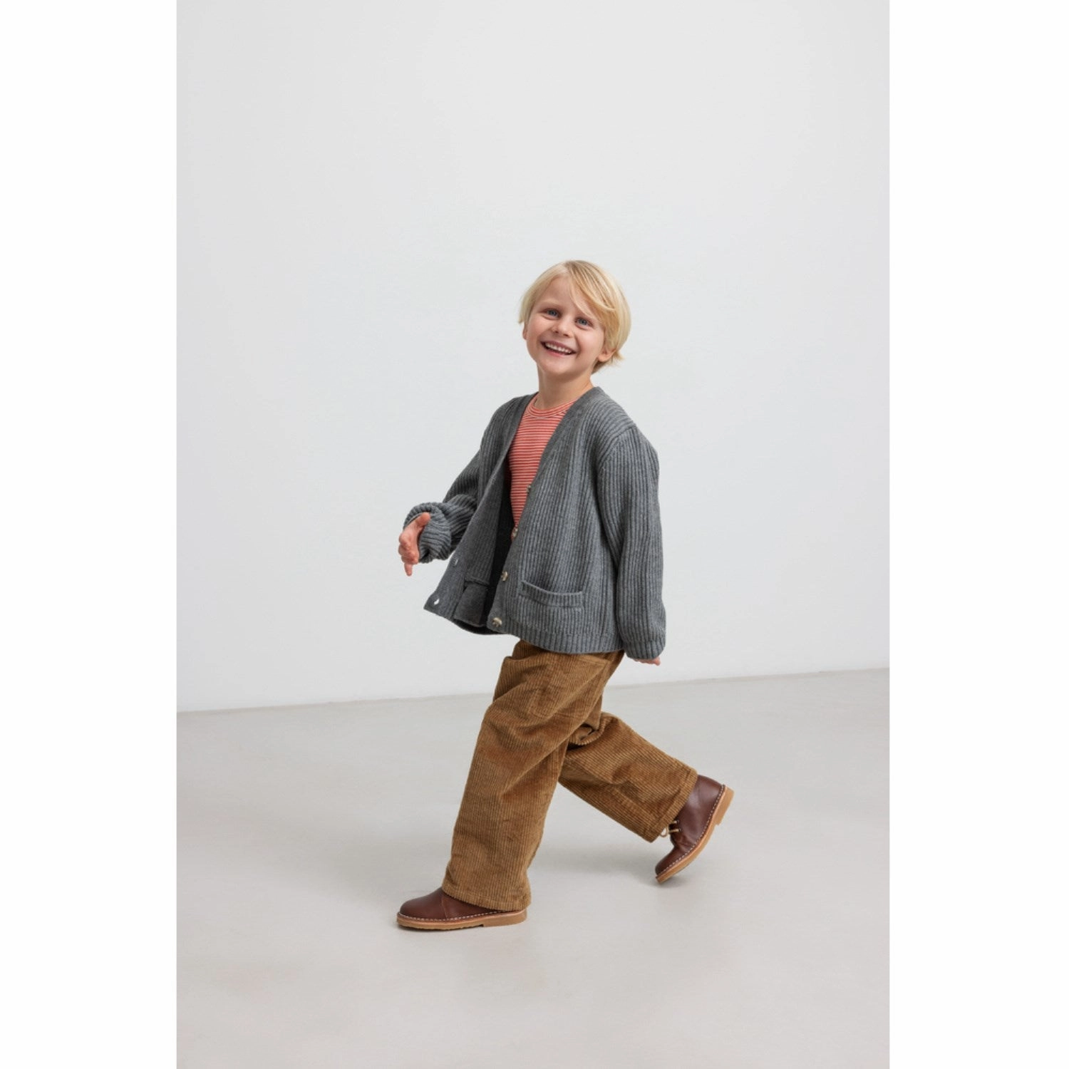 Subtle Print MarMar Modal Fine Rib Red Stripe Tani Blouse