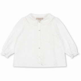 Konges Sl?jd Optic White Lacey Collar Shirt Cocktail Party