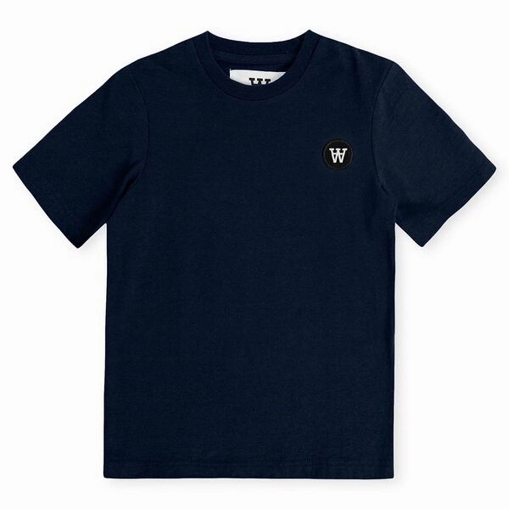 All-day Comfort Weekend Wear Wood Wood Double A Ola T-shirt Navy