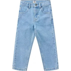 COPENHAGEN COLORS Lt Blue Indigo Washed Organic Junior Jeans, Reugular Fit Artist Vibe Premium