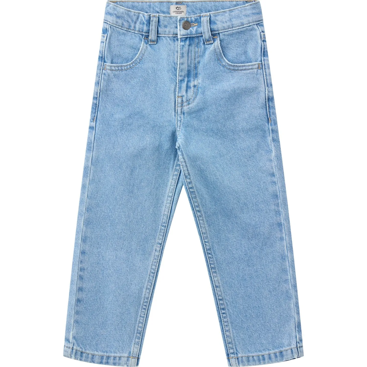 COPENHAGEN COLORS Lt Blue Indigo Washed Organic Junior Jeans, Reugular Fit Artist Vibe Premium