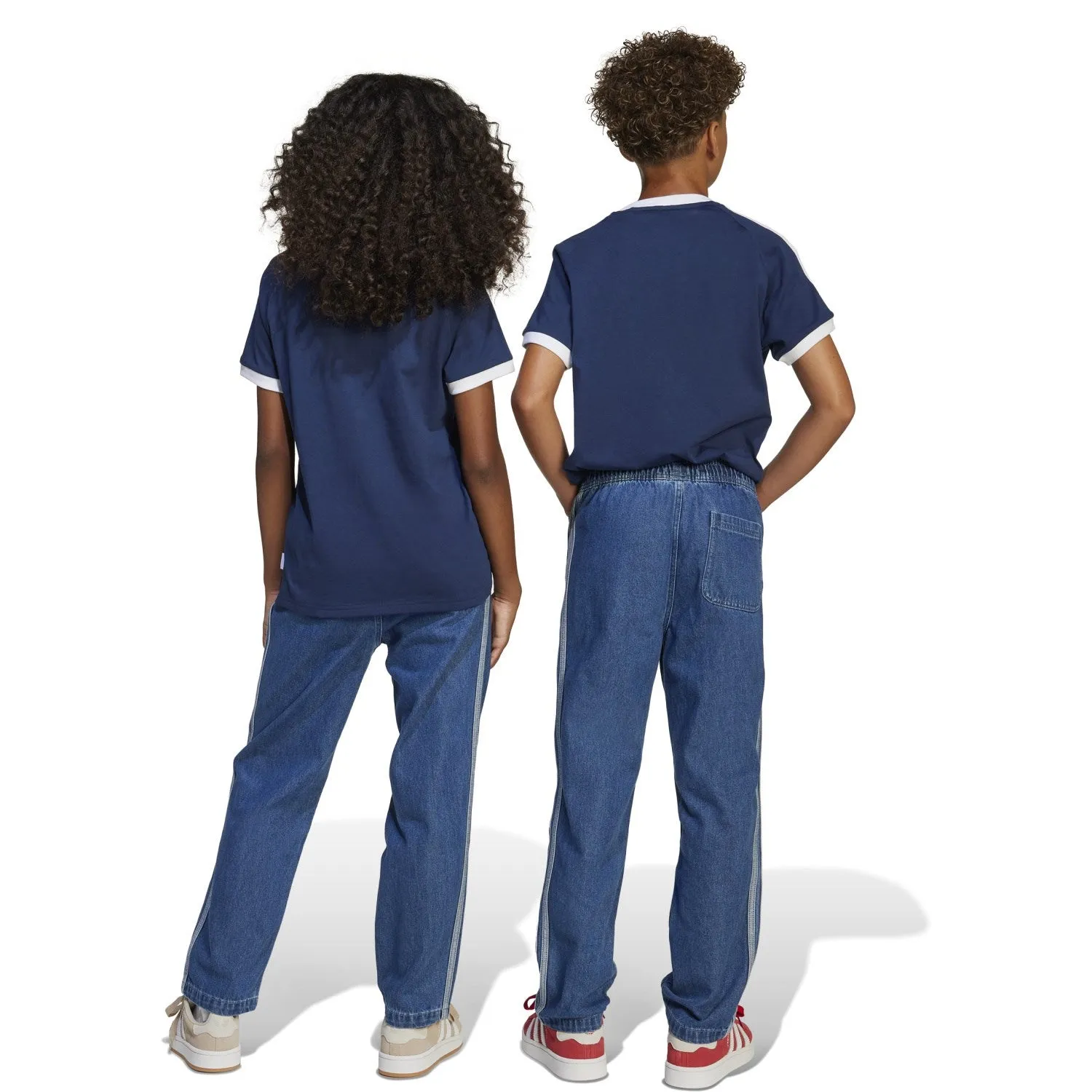 Natural Fit adidas Originals Medium Blue Denim Pants