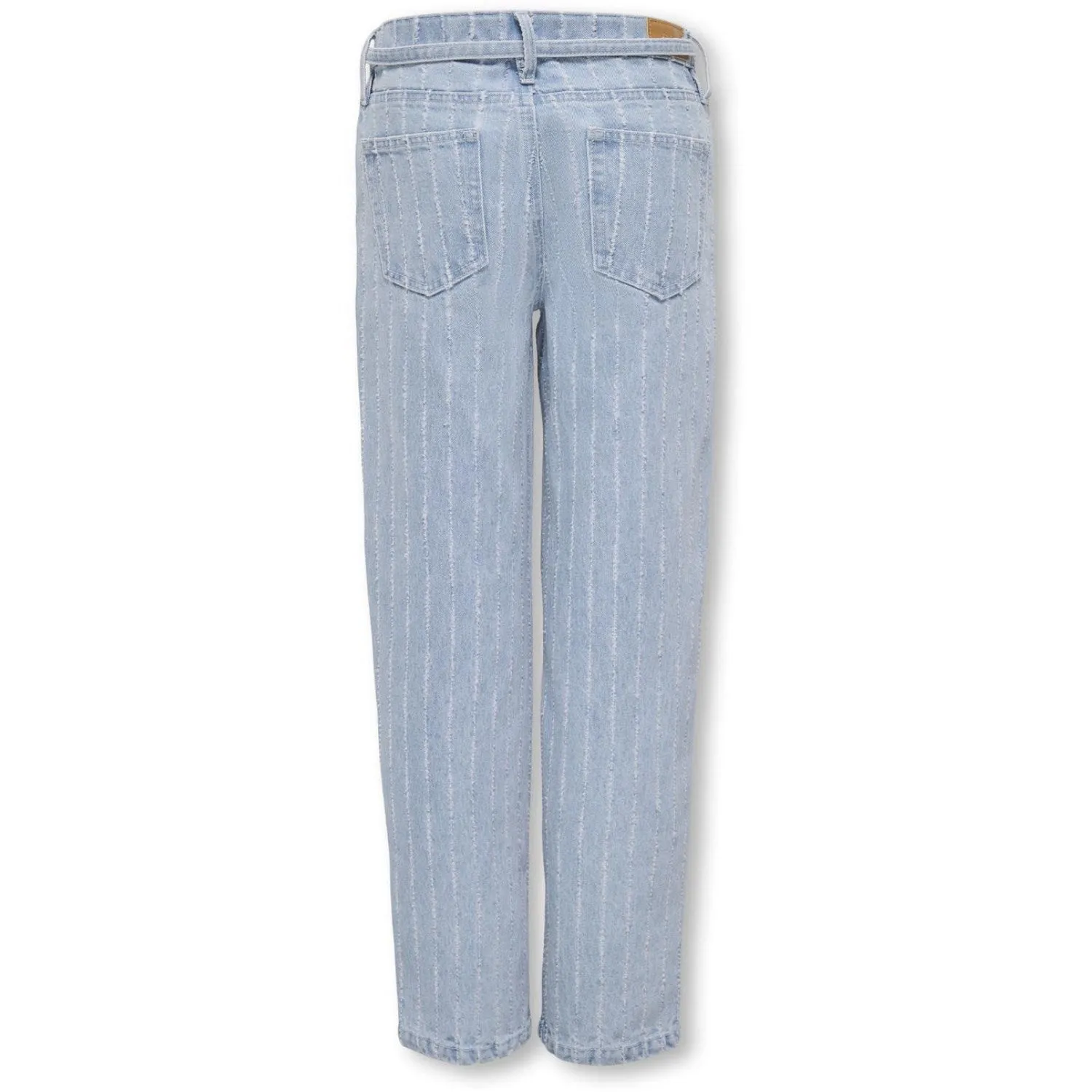 kids ONLY Light Blue Denim Stripe Koggianna Mw Straight Stripe Dnm York No Hassle Fit Weather Friendly