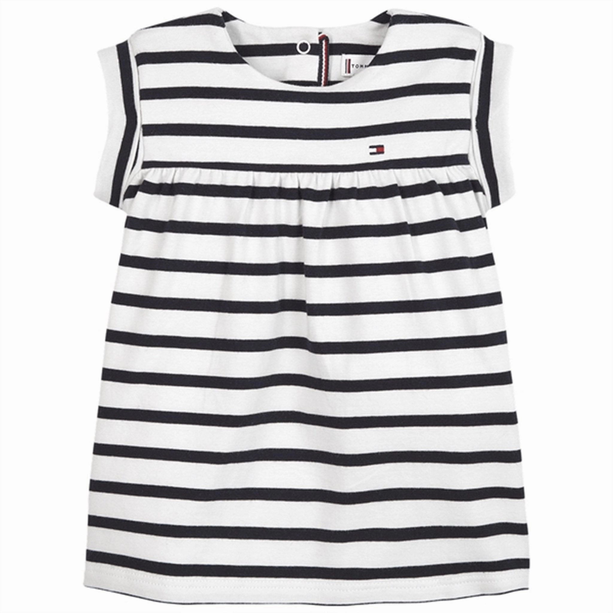 Tommy Hilfiger Baby Striped Dress Desert Sky Stripe Matte-finish Crisp Look