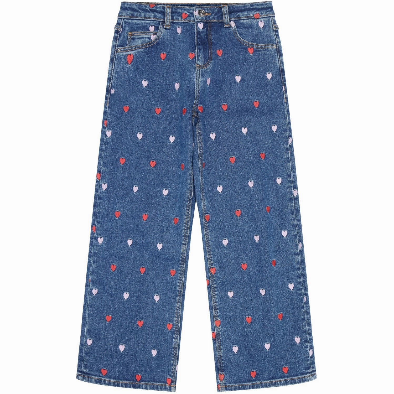 The New Medium Blue Wash Lovina Wide Jeans Bold Look Parent Style