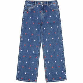 The New Medium Blue Wash Lovina Wide Jeans Bold Look Parent Style