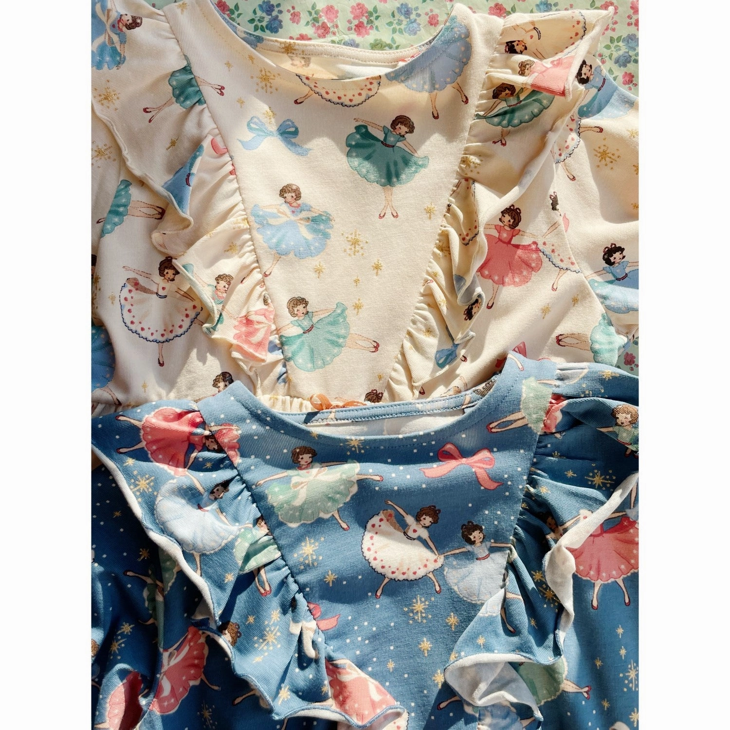 Velvet-Edge Polished Details Konges Sl?jd Snow Bow Ballerina Basic Frill Dress Gots