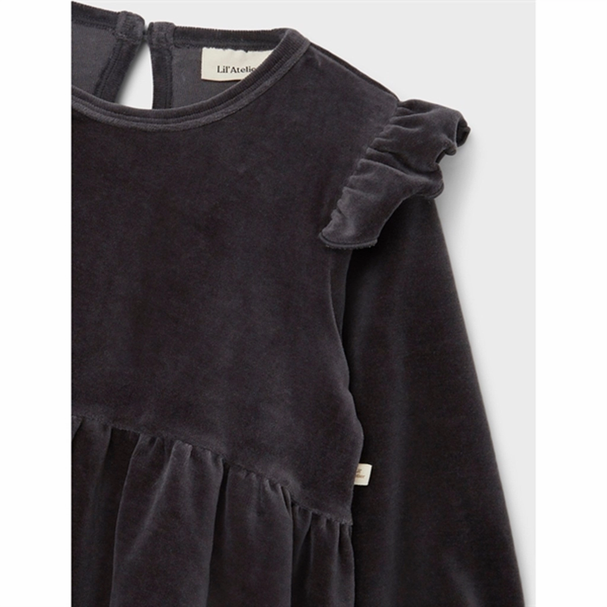 Comfortable Design Sunset Look Lil'Atelier Periscope Rimia Velour Sweat Dress