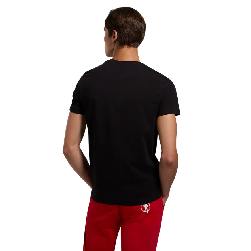 Bikkembergs maglietta manica corta con logo ricamato BMT0819 8000 nero Chic Vibes Sports Apparel