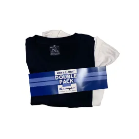 Non Irritating Collar Soft Wearable Champion 2 magliette manica corta da uomo 219844 bianco nero