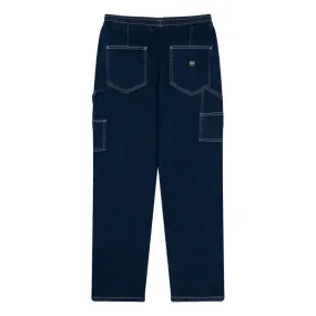 Dolly Noire Pantalone Carpenter in Denim blu pa903-qf-01 indaco FadeResistantTreatment