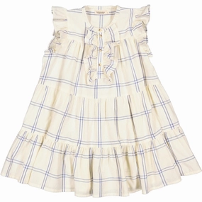 All Occasion MarMar Blue Check Dasha Dress