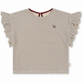 Durable Knitwear Konges Sl?jd Stripe Bluie Itty Frill T-shirt