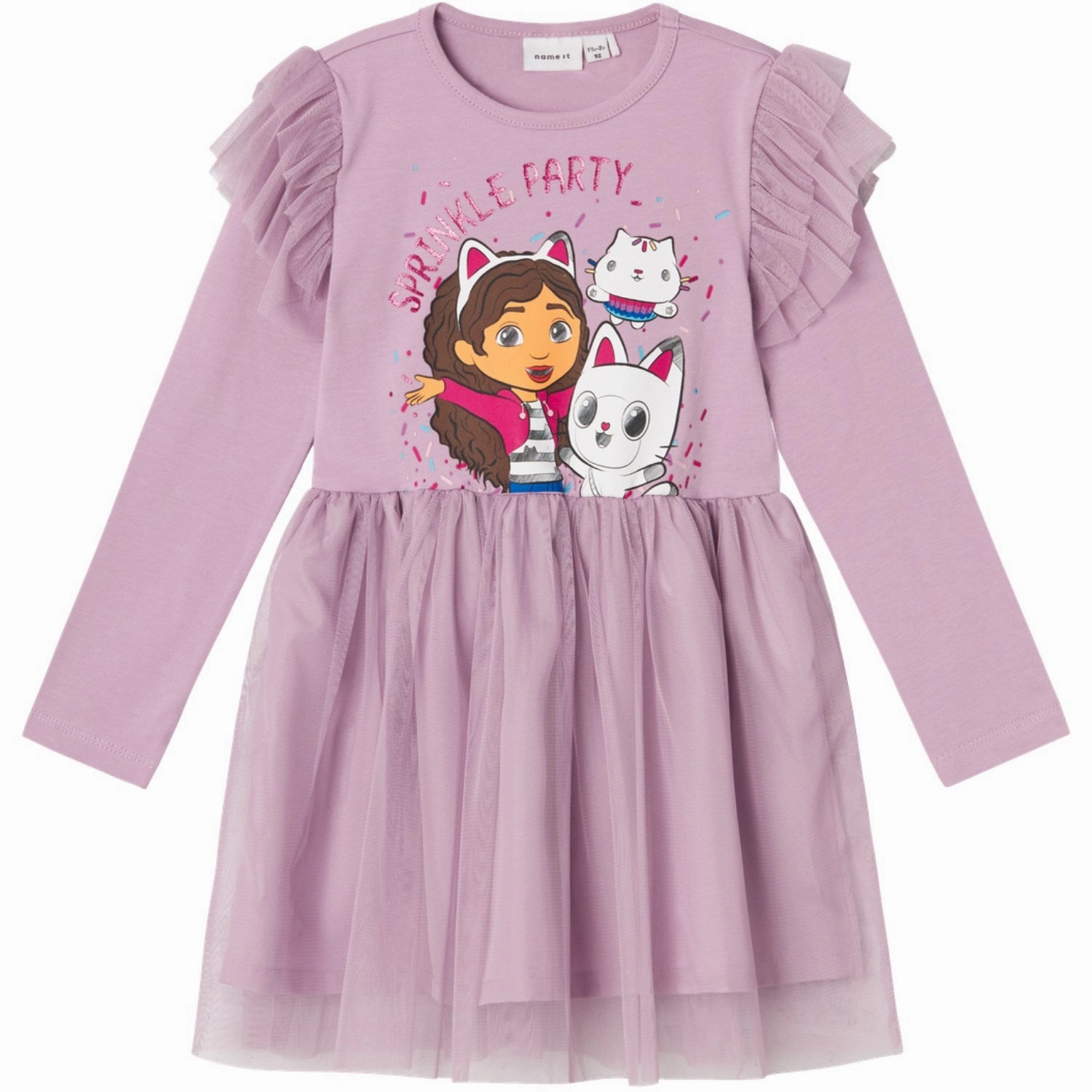 Name It Lavender Mist Nemi Gabby'S Dollhouse Tulle Dress NonChafeSeams