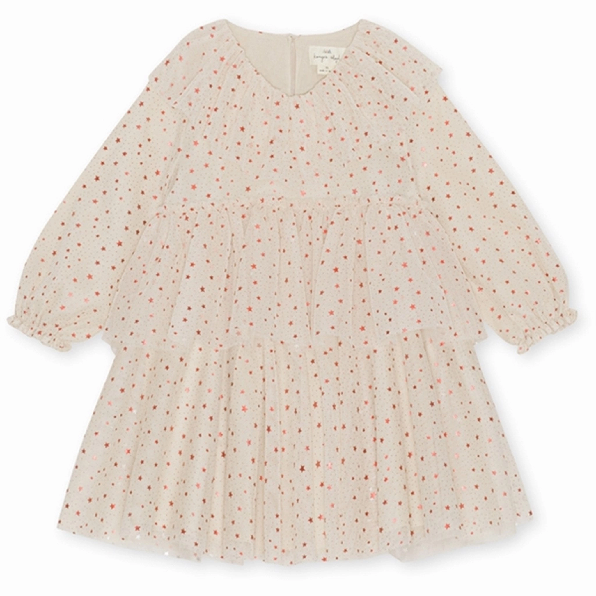 Konges Sl?jd Etoile Pink Sparkle Glow Dress BreathableFabric Basic Shape