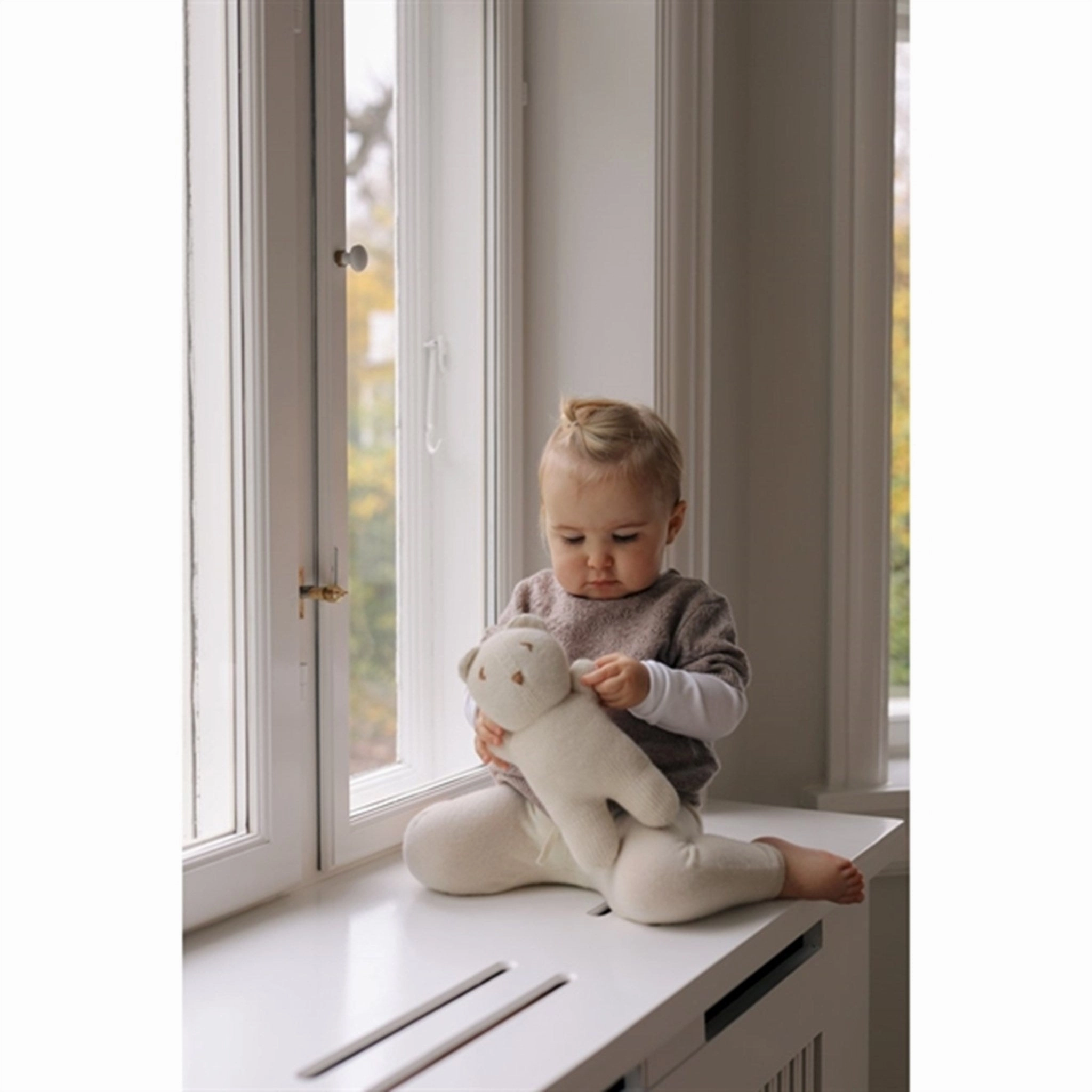 Long Sleeve Practical Design HOLMM Toast Nero Cashmere Knit T-shirt