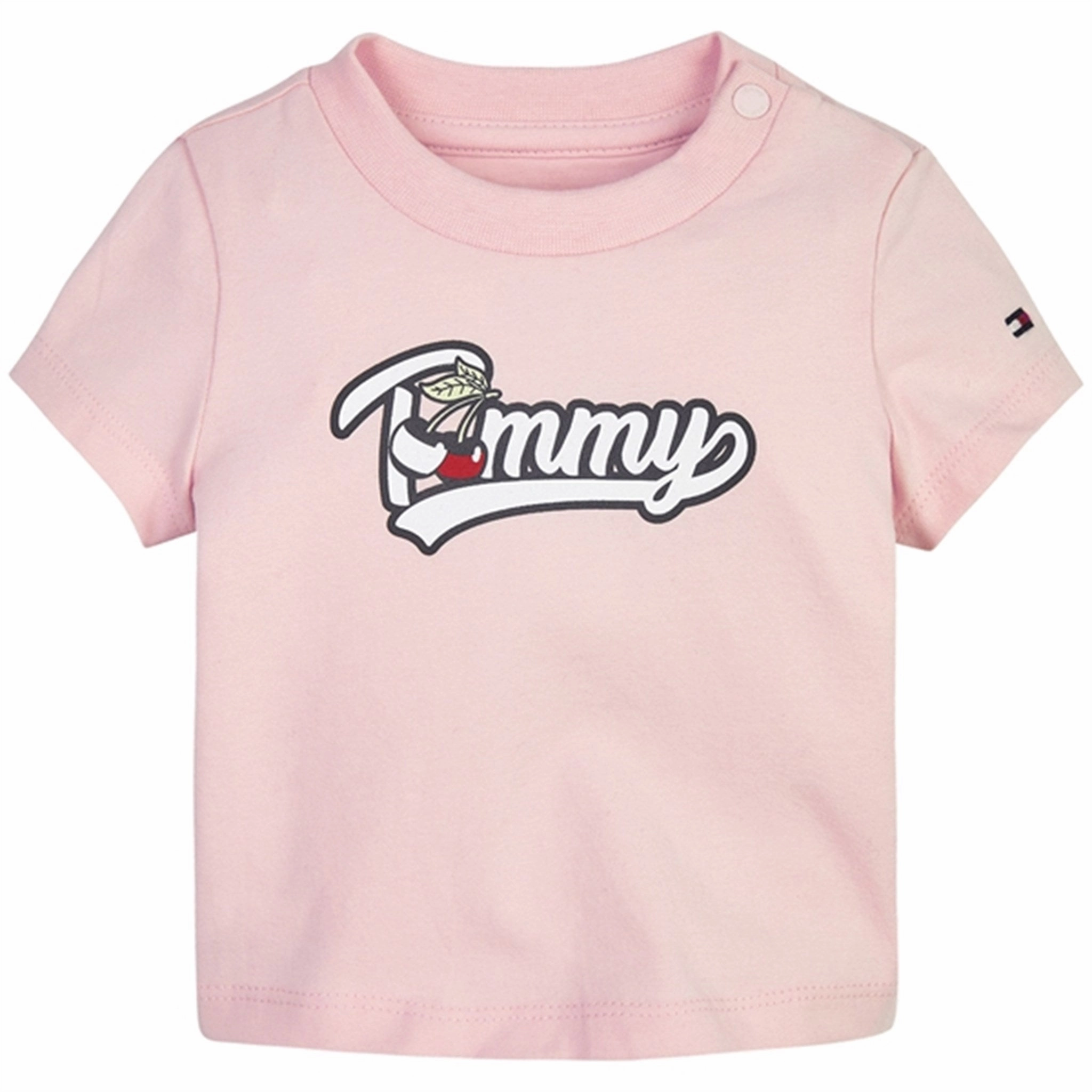 Tommy Hilfiger Baby Cherry Tommy T-shirt Faint Pink Sun Protection Vegan