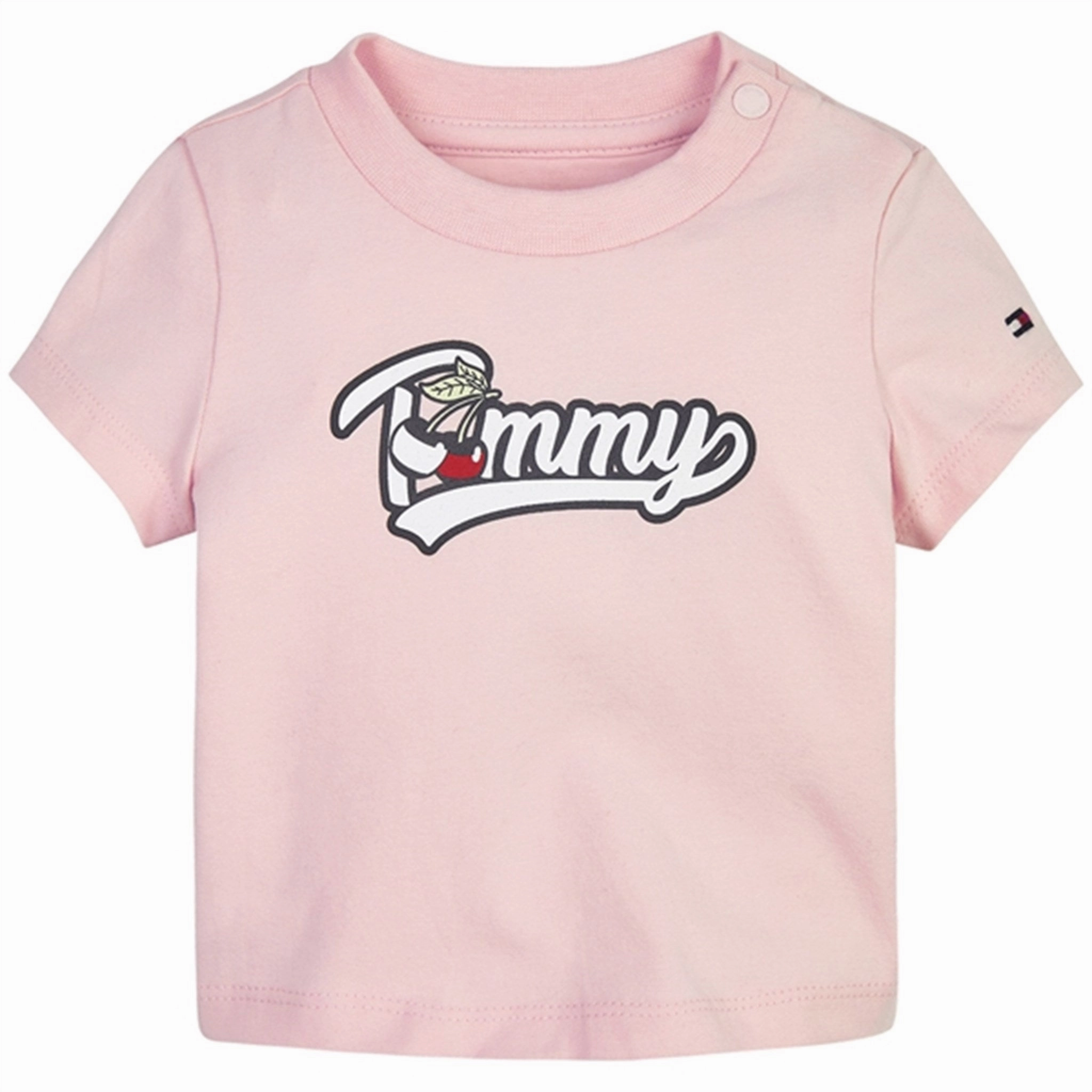 Tommy Hilfiger Baby Cherry Tommy T-shirt Faint Pink Comfy Fit Workout