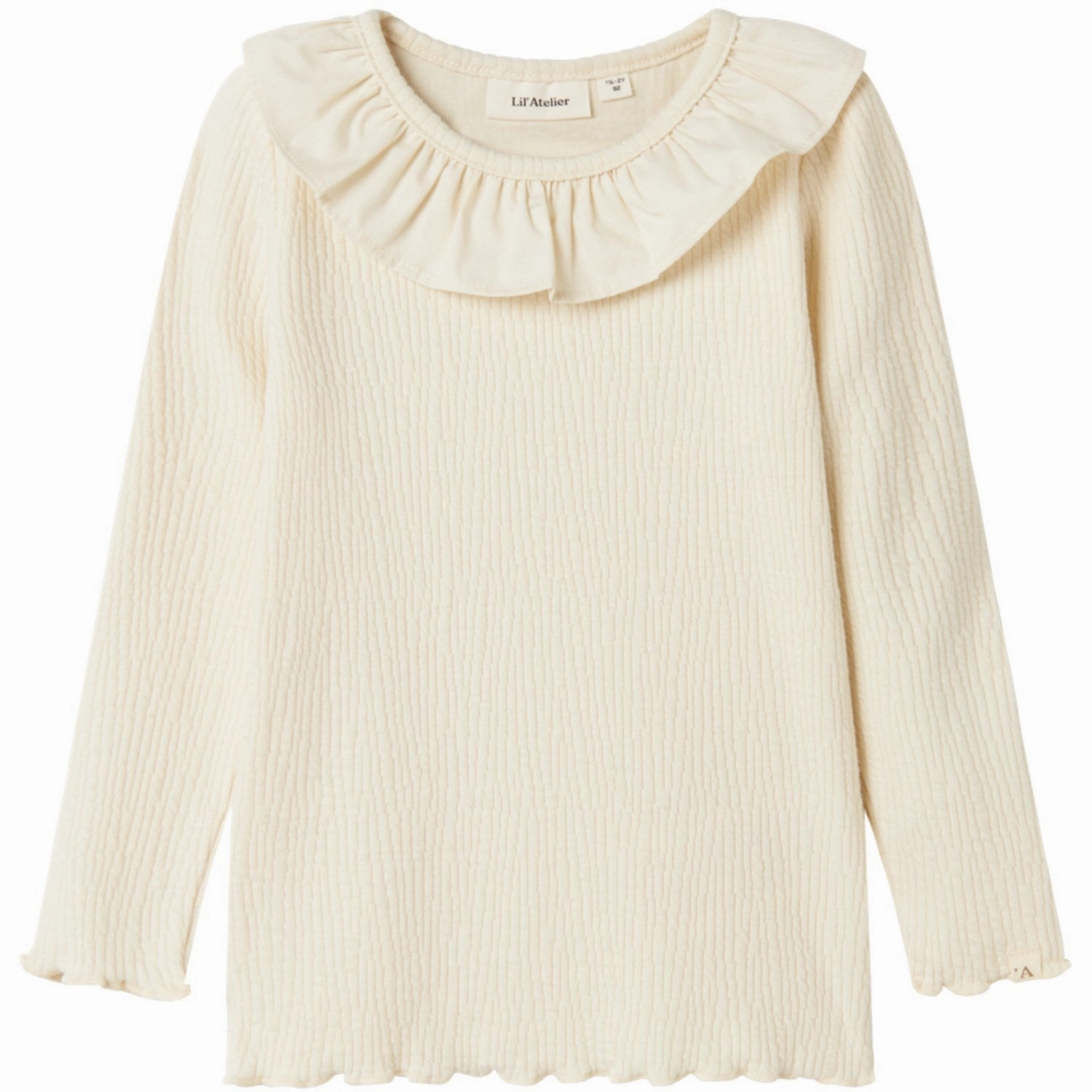 Textured Finish Flexible Material Lil'Atelier Birch Oline Slim Blouse