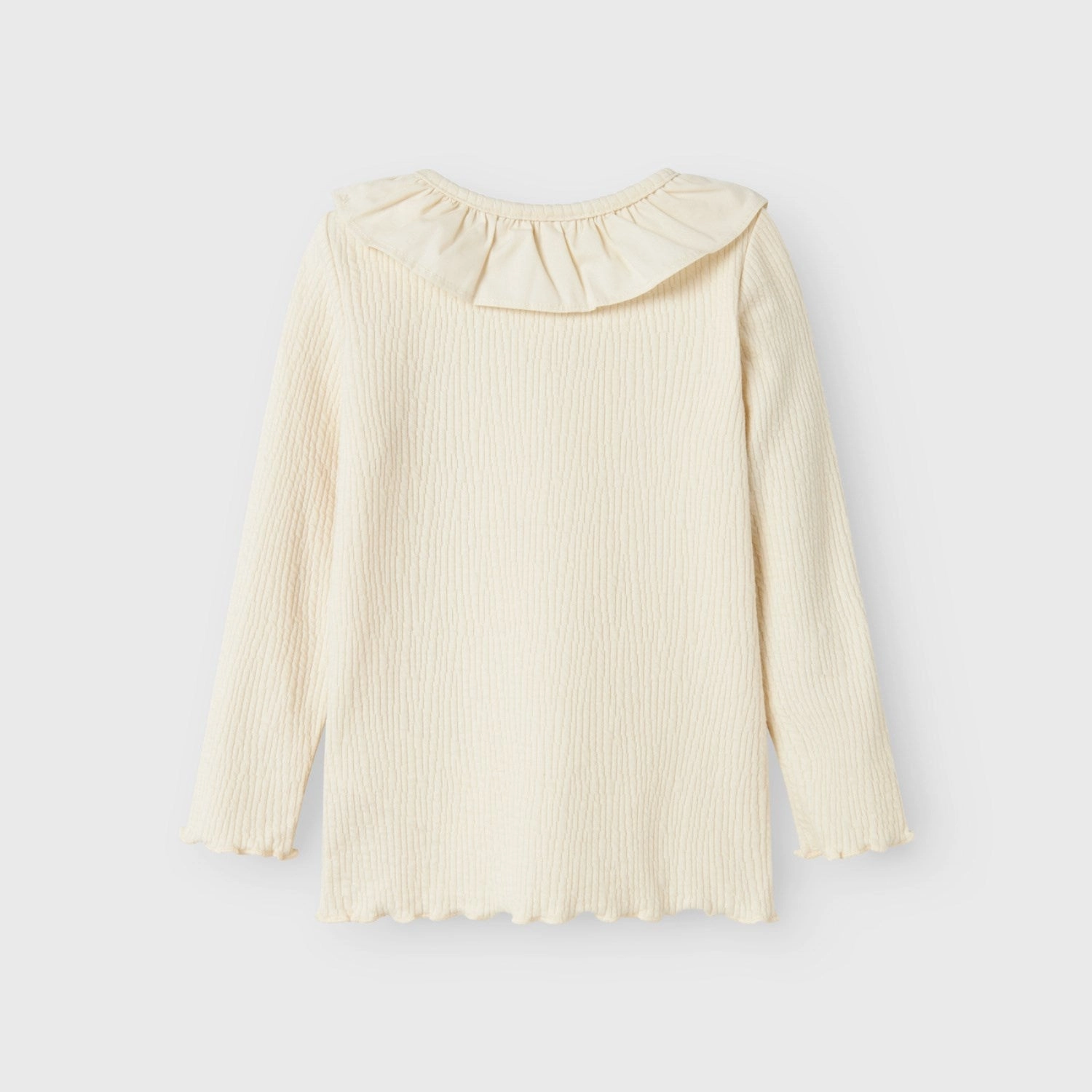 Versatile Piece Monochrome Style Lil'Atelier Birch Oline Slim Blouse