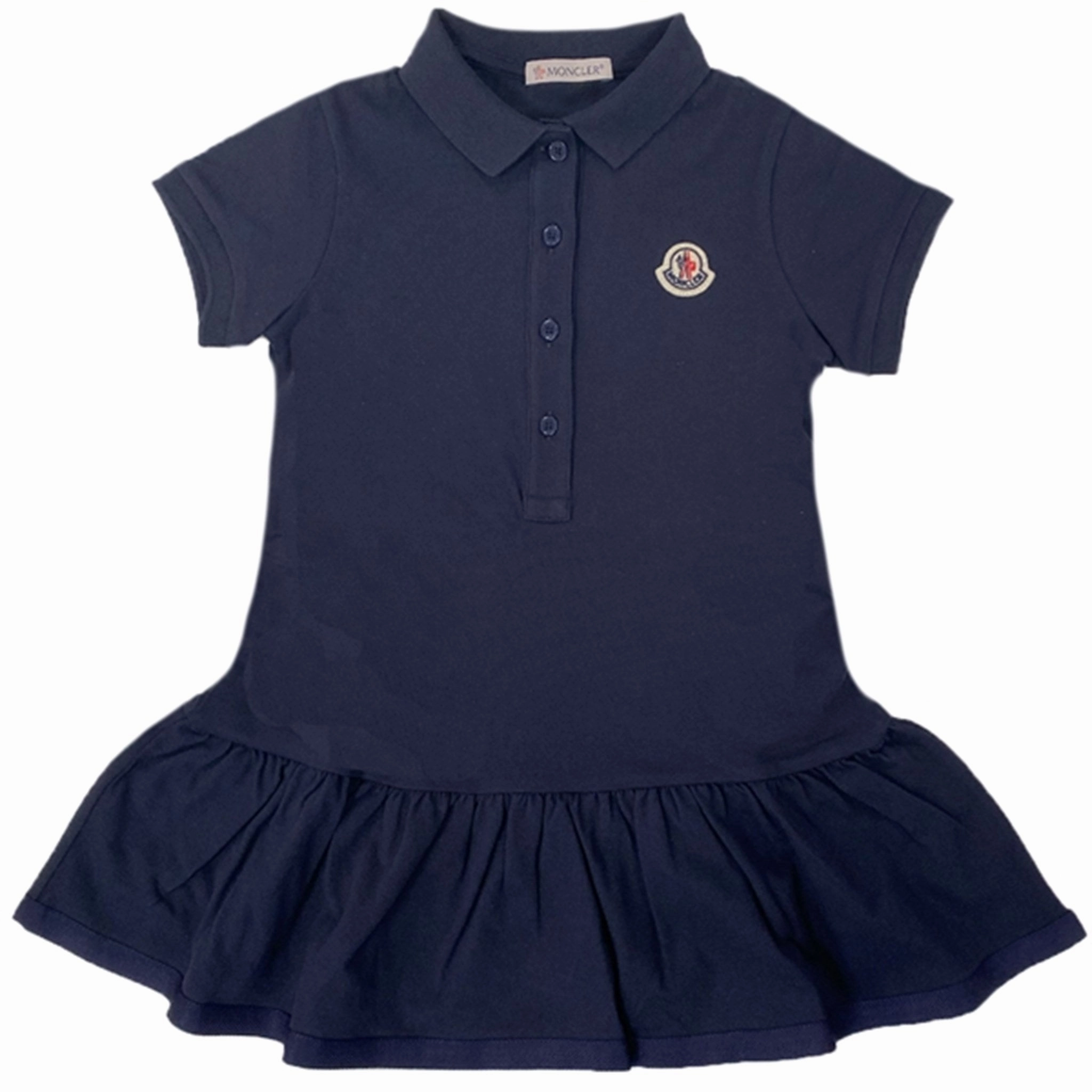 Comfort Fit Moncler Dress Polo Navy