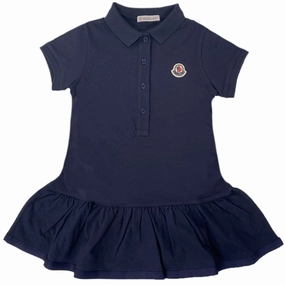 Moncler Dress Polo Navy Vibrant Aesthetic Classic Mood