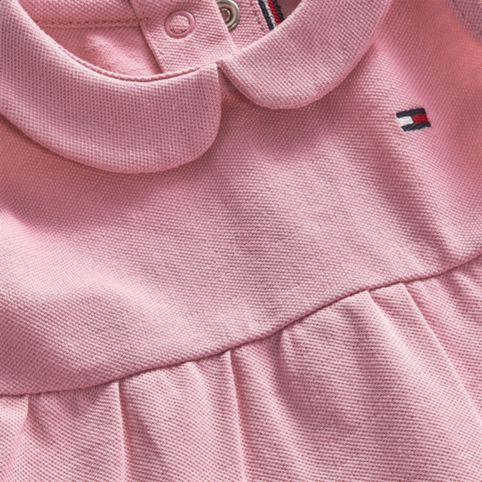 Soft Silhouette Lounge Texture Tommy Hilfiger Baby Flag Pique Dress Broadway Pink