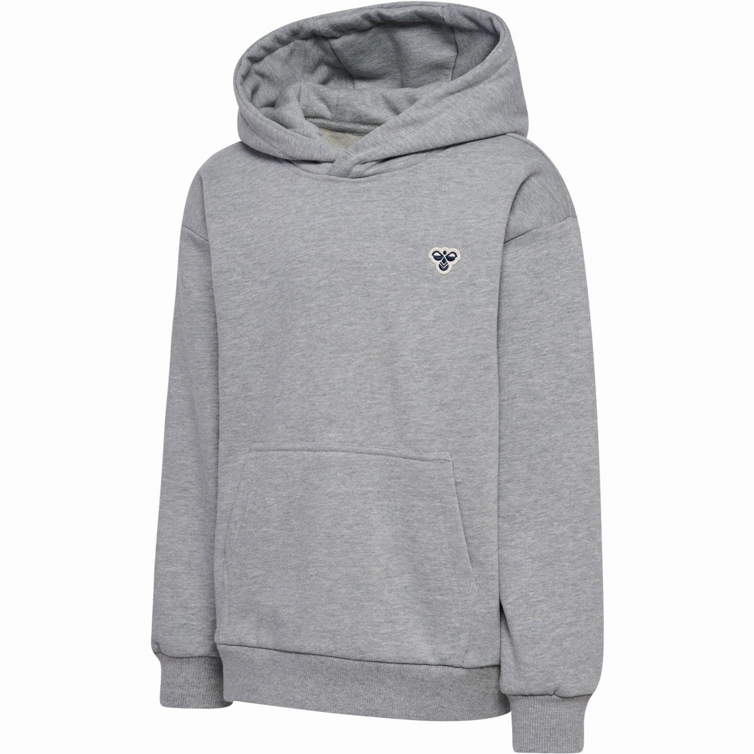 Hummel Grey Melange Loose Hoodie Bee Cougar like