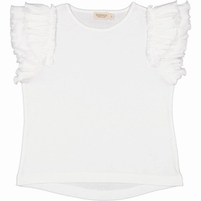 Lightweight Feel Snag Resistant Surface MarMar Modal Pointelle Cloud Tavora Frill T-shirt