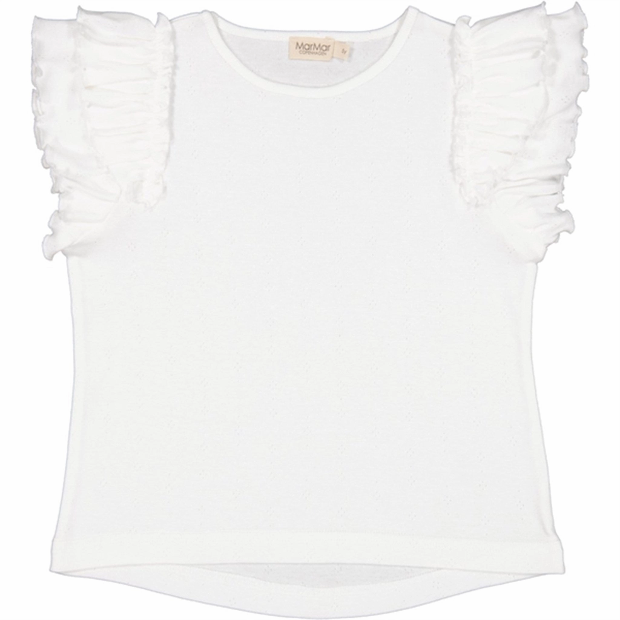 MarMar Modal Pointelle Cloud Tavora Frill T-shirt Biodegradable Textile