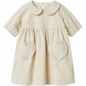 Lil'Atelier Vapor Blue Folly Loose Dress Fresh Texture Trend-Inspired