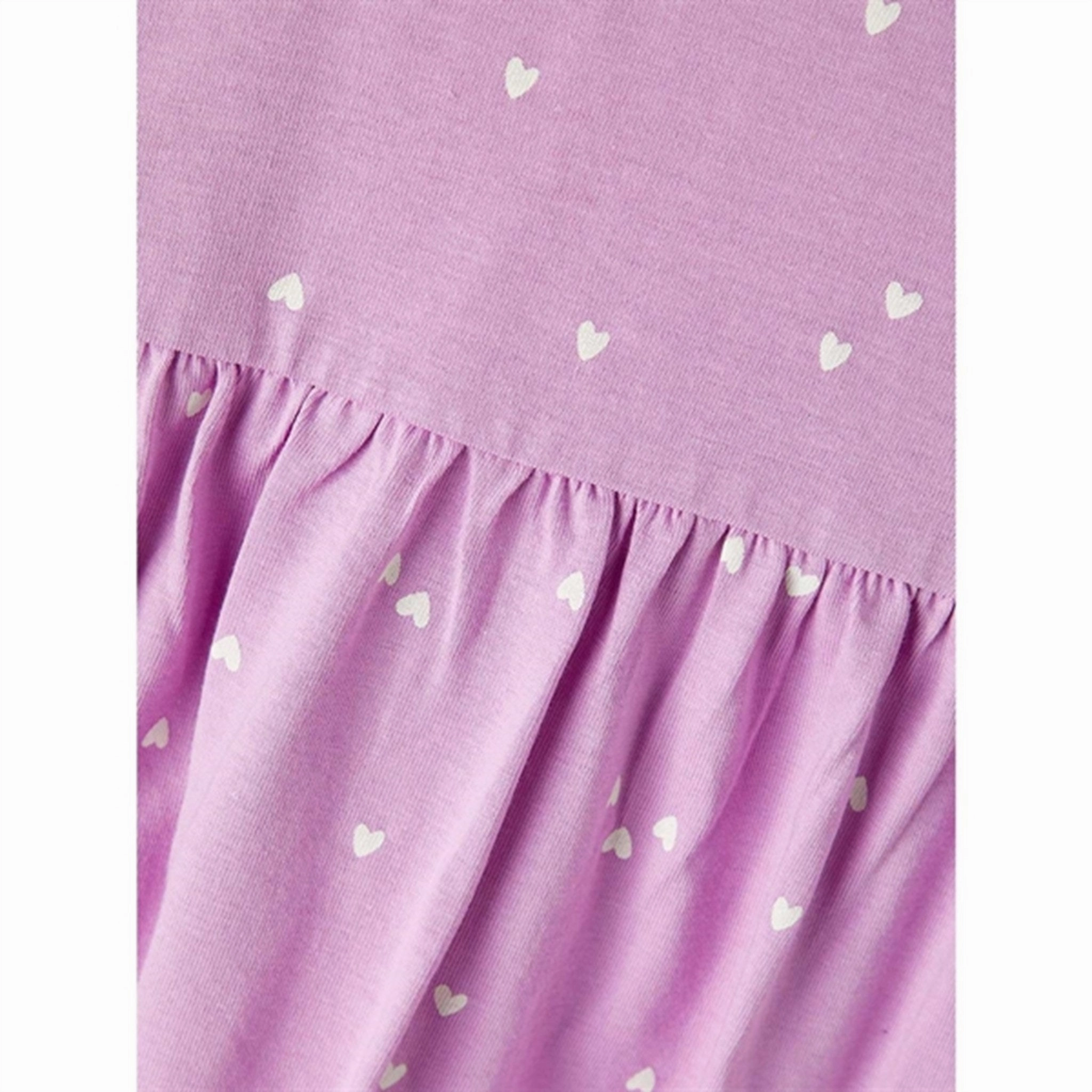 Piped-Edge Relax Draping Name it Smoky Grape Henny Dress