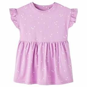 Name it Smoky Grape Henny Dress Sustainable-Lining Flexible Layers