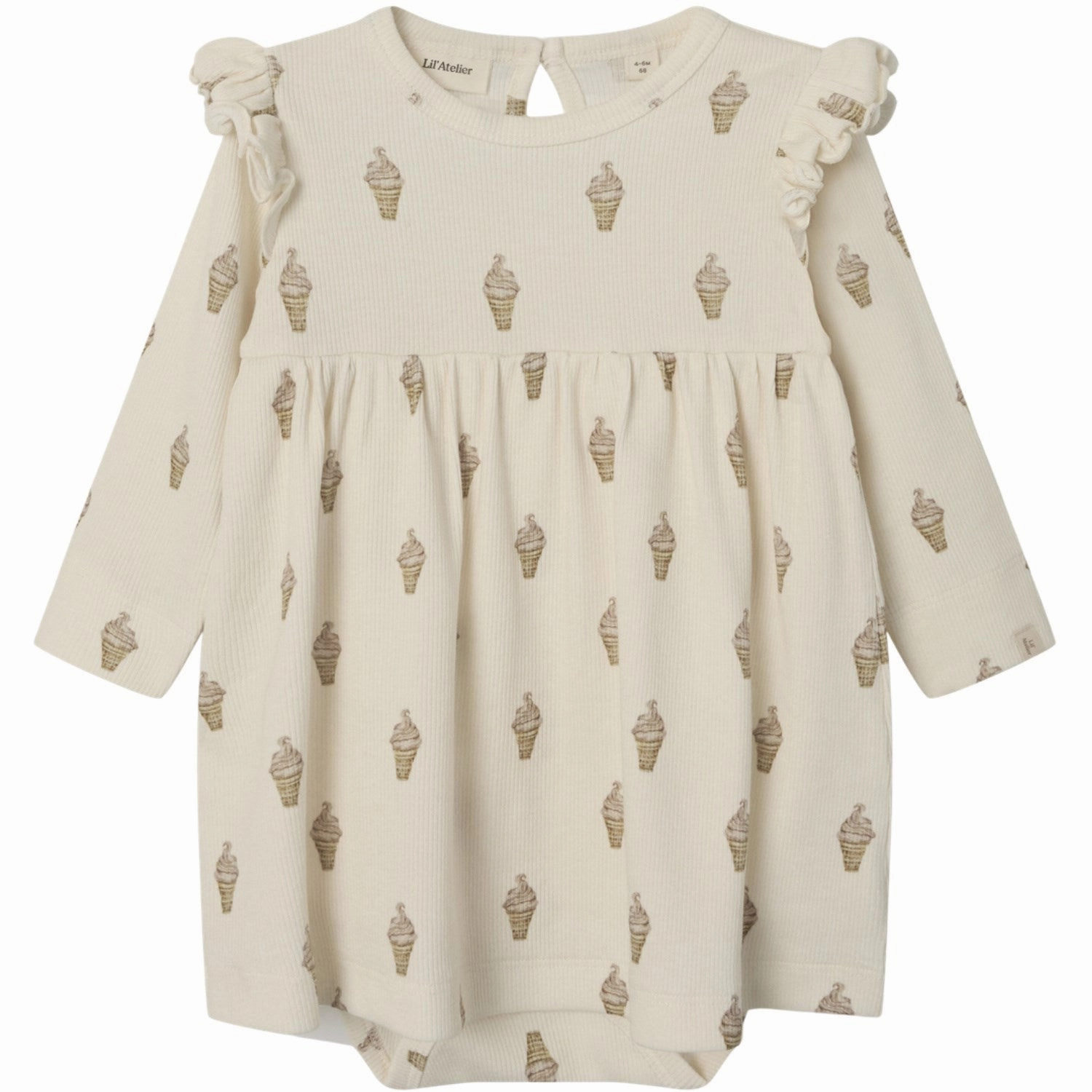 Curvy Glam Lil'Atelier Turtledove Ice Cream Gavo Enk Body Dress