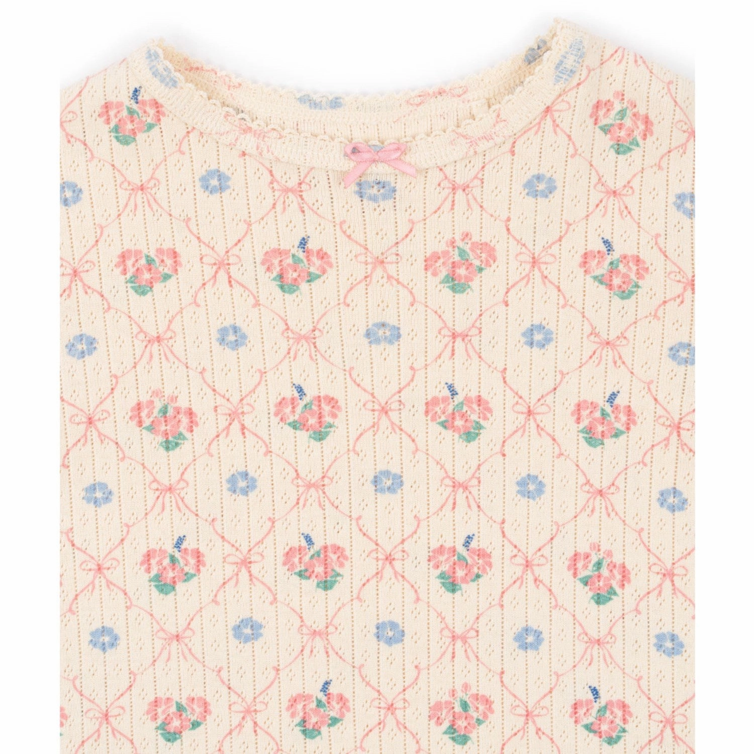 Solid Color Waffle Weave Konges Sl?jd Fleur Decor Minnie Blouse GOTS