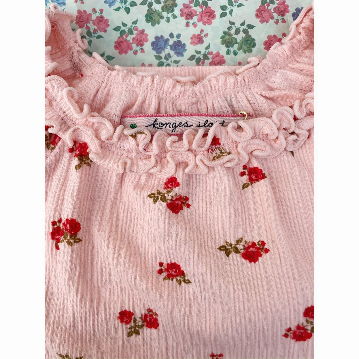 Konges Sl?jd Rosa Pink Chleo Dress GOTS Stylish Layering