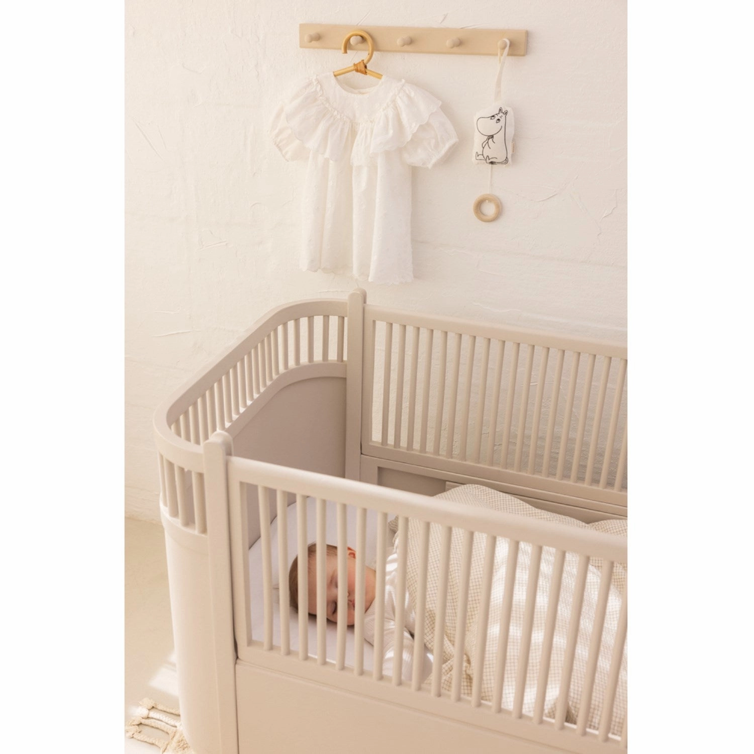 Elegant Vibe Evening Wear MarMar Dobby Dots Gentle White Delsa B Dress