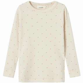 Lil'Atelier Turtledove Heart Gago Slim Blouse Noos Quick Dry Technology