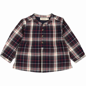MarMar Holiday Check Totoro Shirt Contrast Stitch
